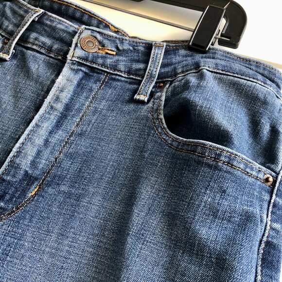 [Women W29] LEVIS Levi's 721 HIGH RISE SKINNY Jeans Blue Stretch Denim - Picture 2 of 9